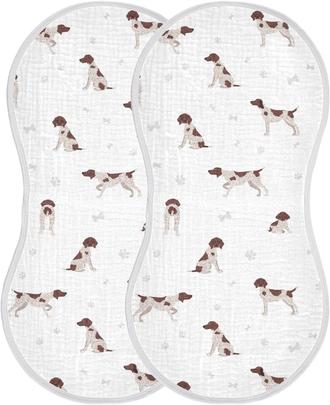 Pointer Dog Burp Cloths