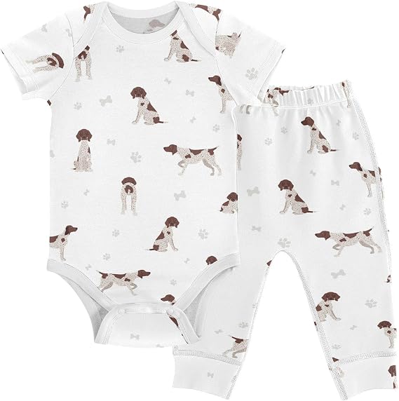 Pointer Dog Baby Outfit