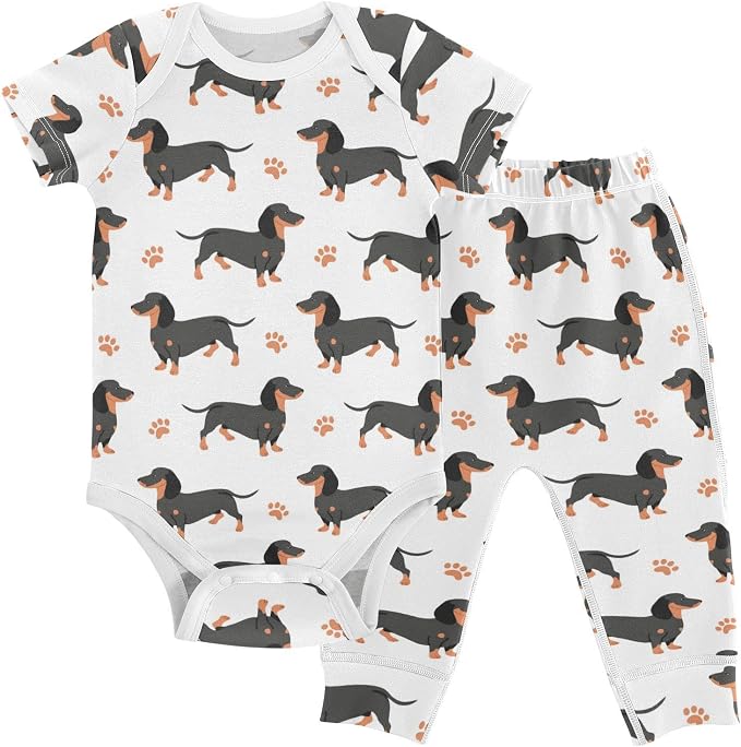 Dashchund Dog Onesie and Pants