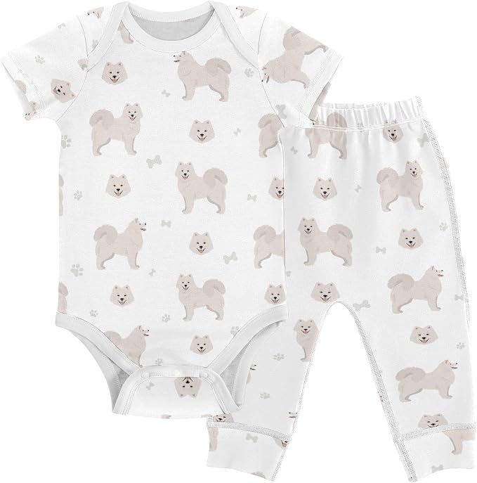 Samoyed Dog Baby Outfit