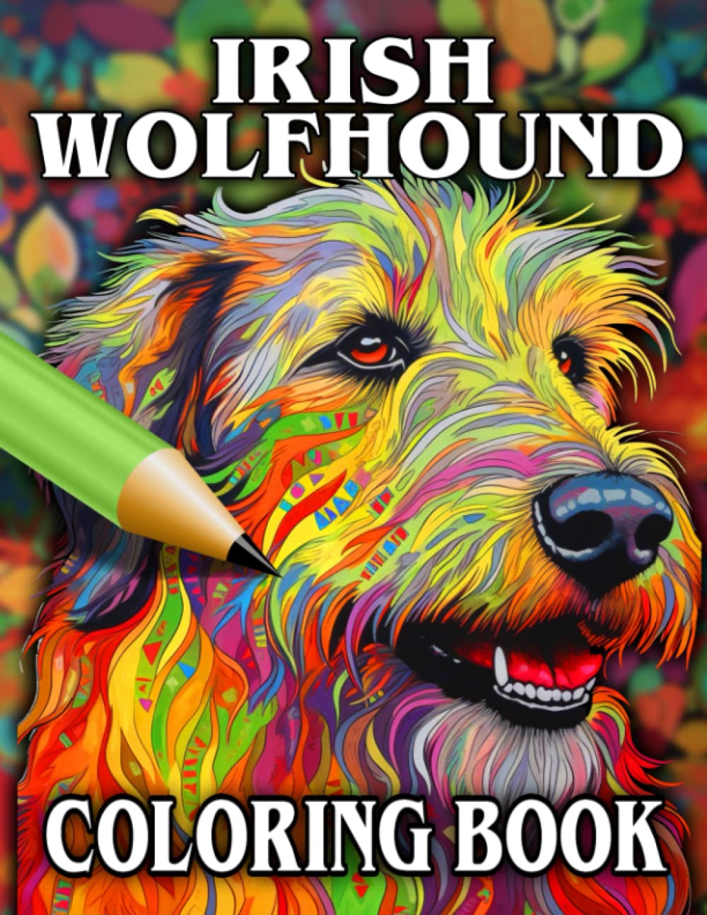 Irish Wolfhound Dog Coloring Book