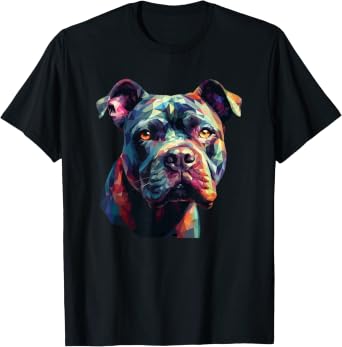 American Bully Puppy Dog Pop Art T-Shirt