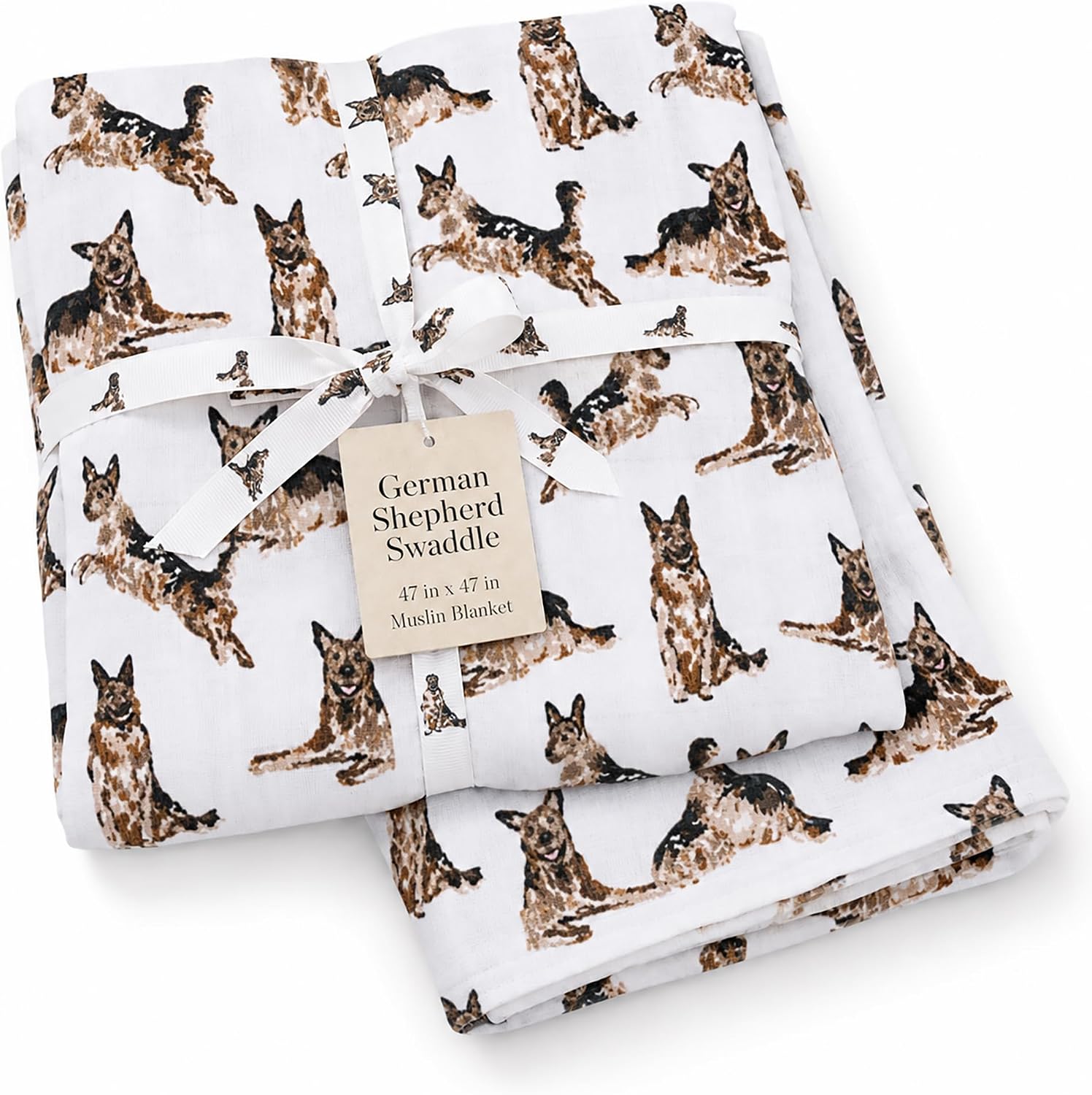 German Shepherd Dog Swaddle Blanket