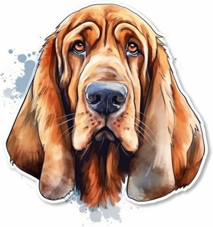 Bloodhound Dog Vinyl Decal Sticker