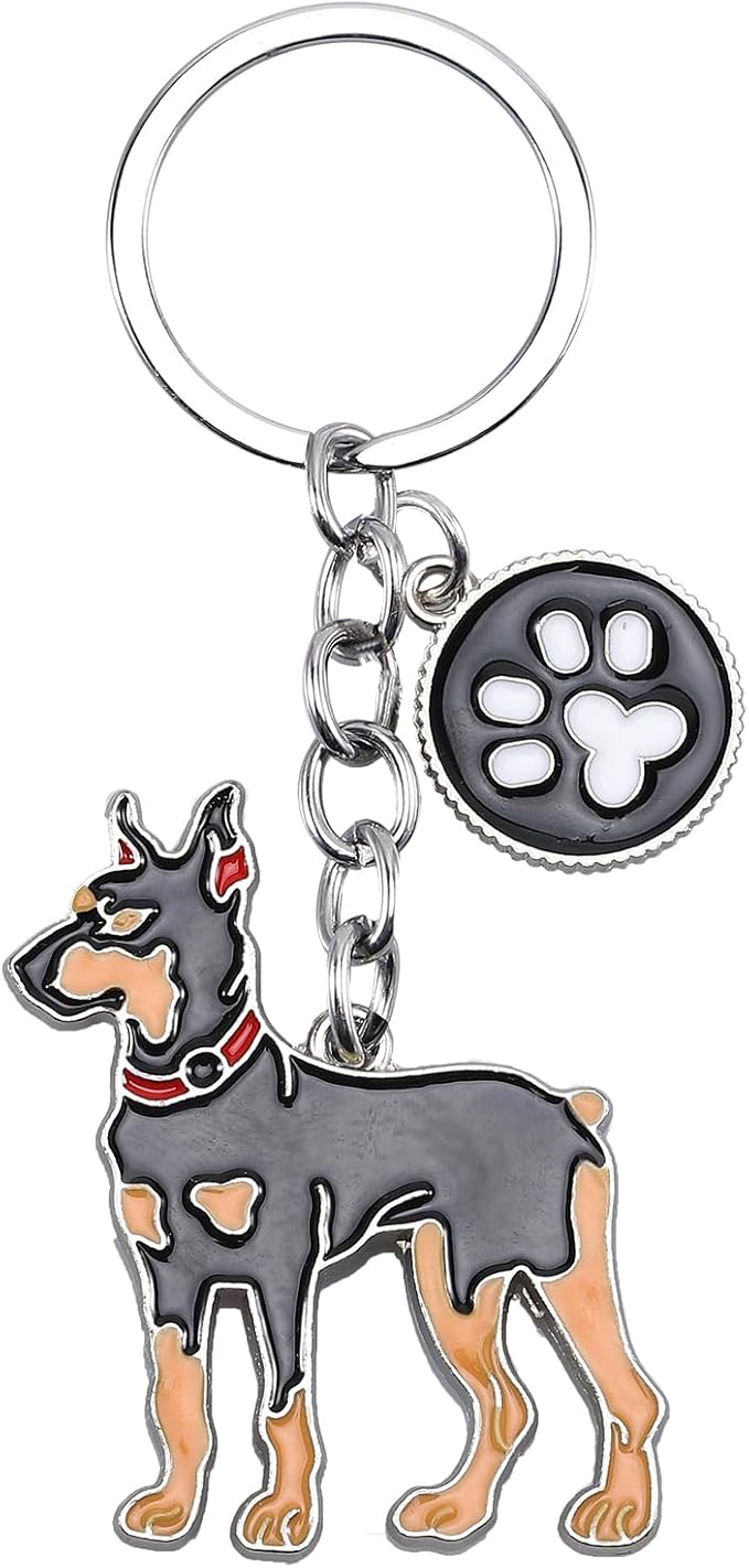 Doberman Keychain