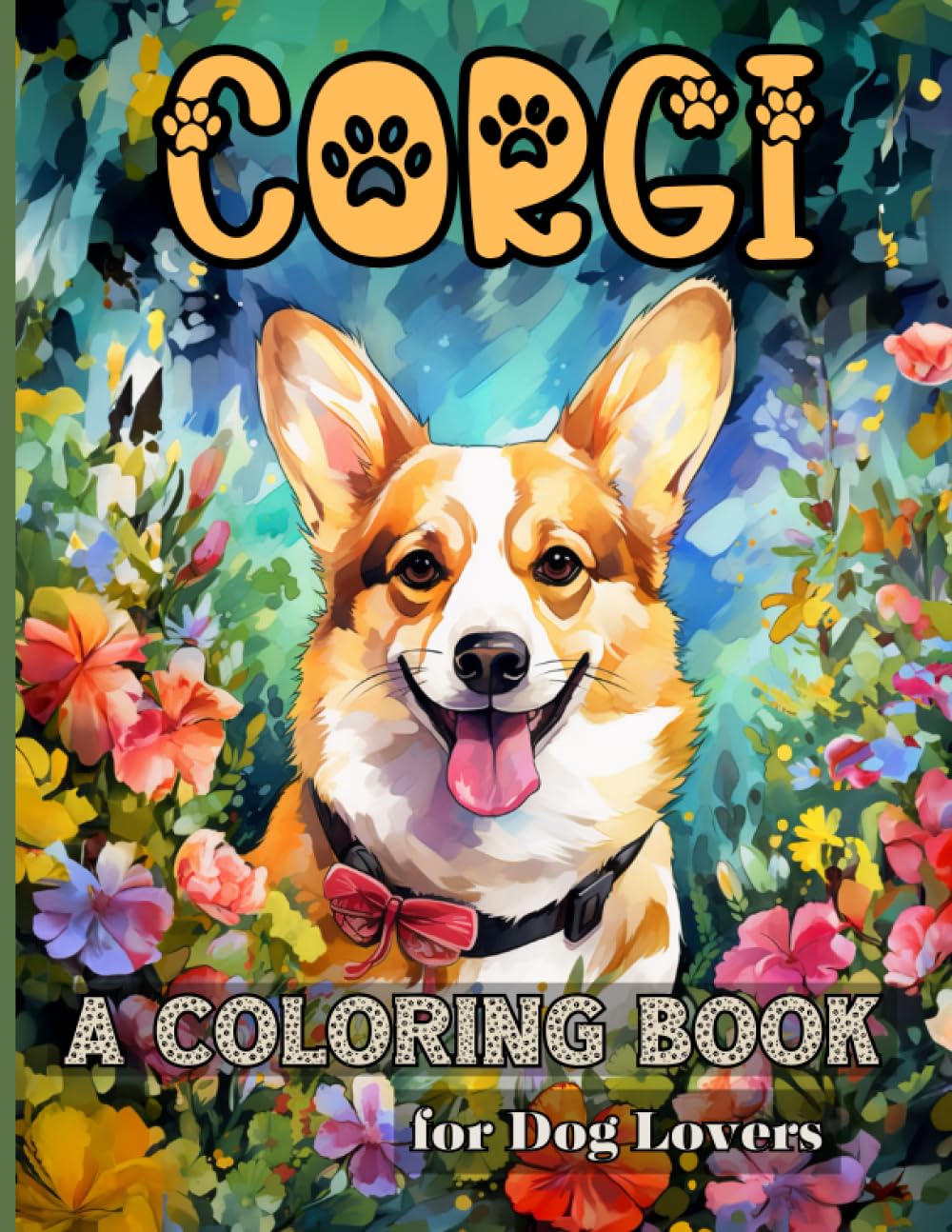 Corgi Dog Coloring Book