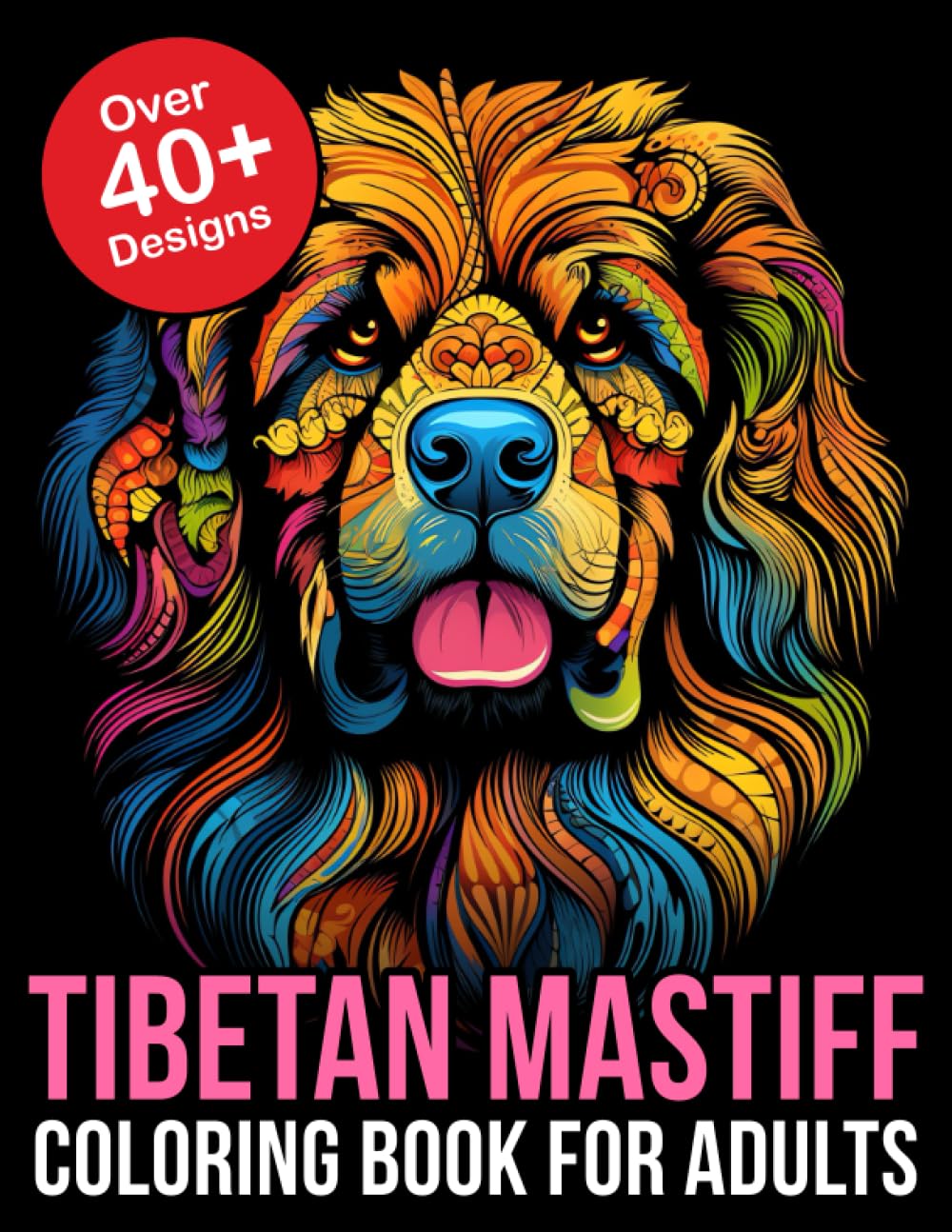 Tibetan Mastiff Dog Coloring Book