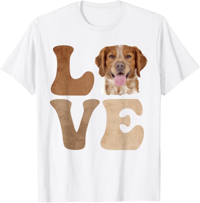 Brittany Spaniel Dog Love T-Shirt