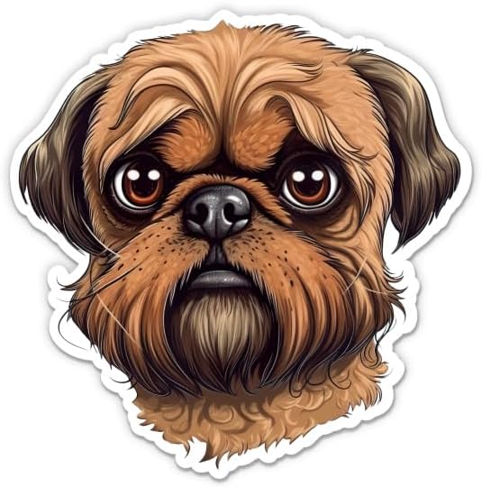 Brussels Griffon Dog Vinyl Sticker