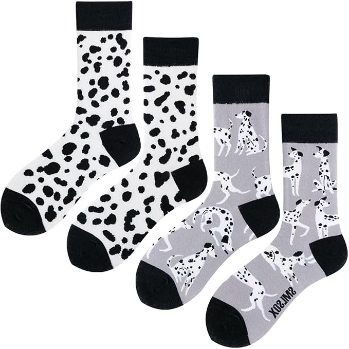 Dalmatian Dog Socks – 2 Pair