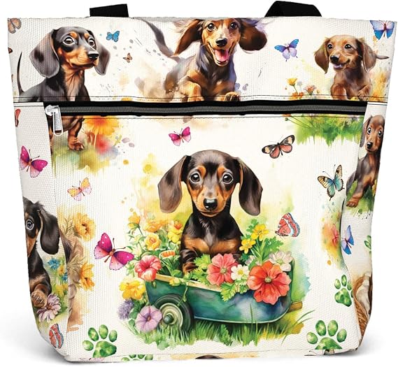 Dachshund Waterproof Tote Bag