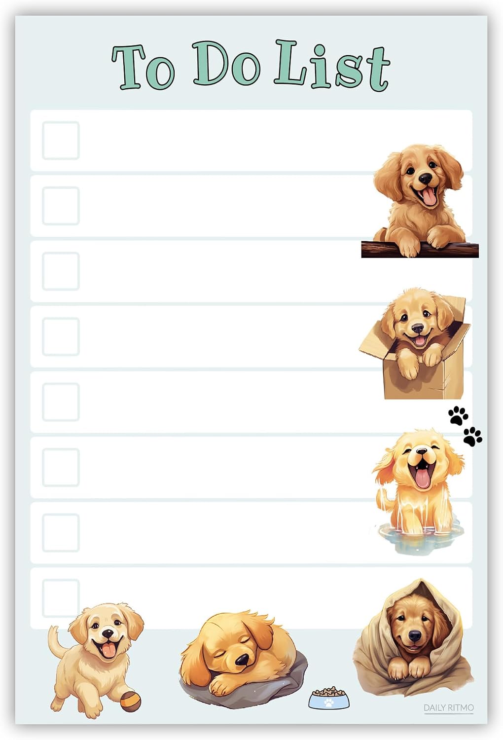 Golden Retriever To Do List