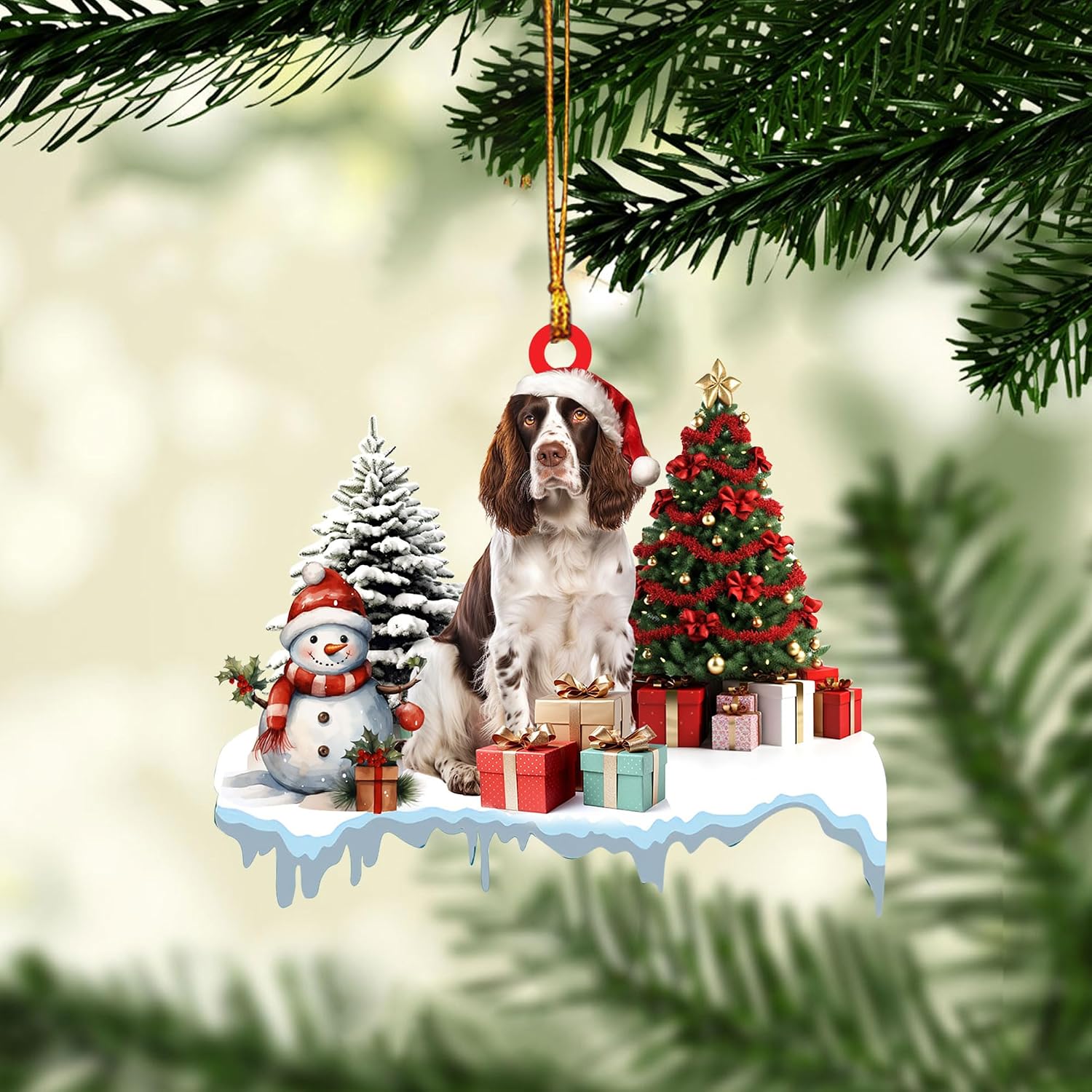 Springer Spaniel Dog Christmas Ornament