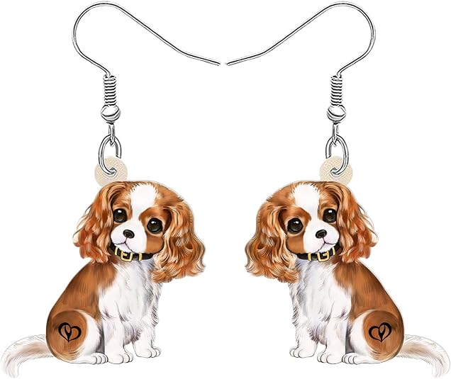 Cavalier King Charles Spaniel Dog Earrings