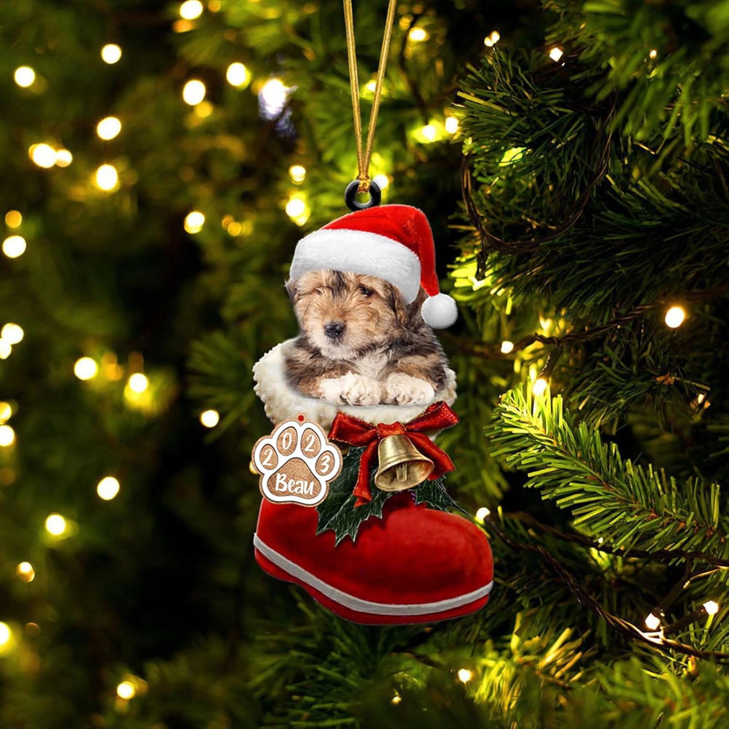 Personalized Bearded Collie Ornaments