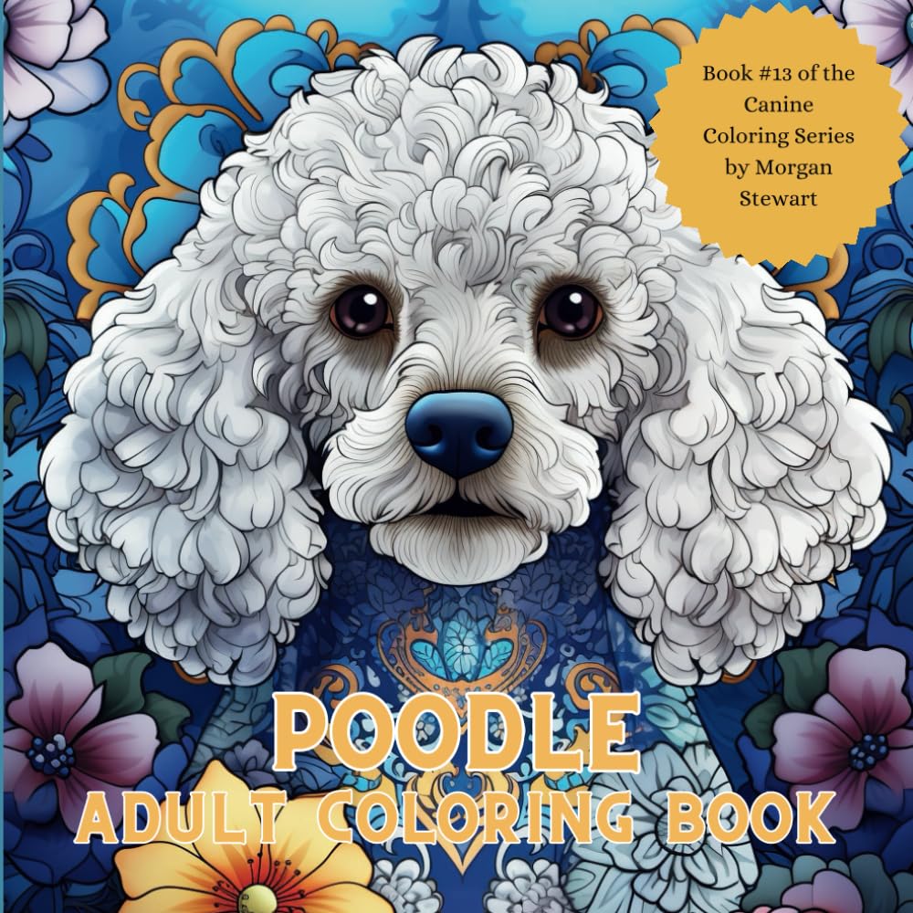 Poodle Dog Coloring Book