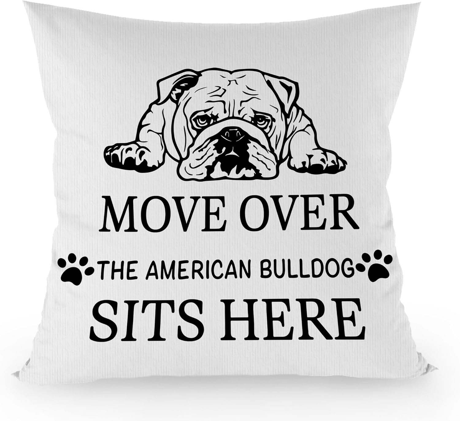 American Bulldog Pillow Covers 18x18