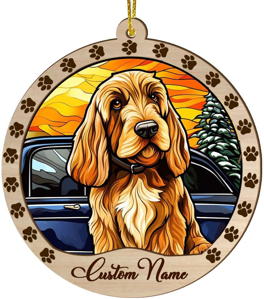 Grand Basset Griffon Vendeen Dog Christmas Ornament