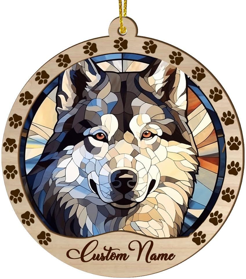 Alaskan Malamute Suncatcher