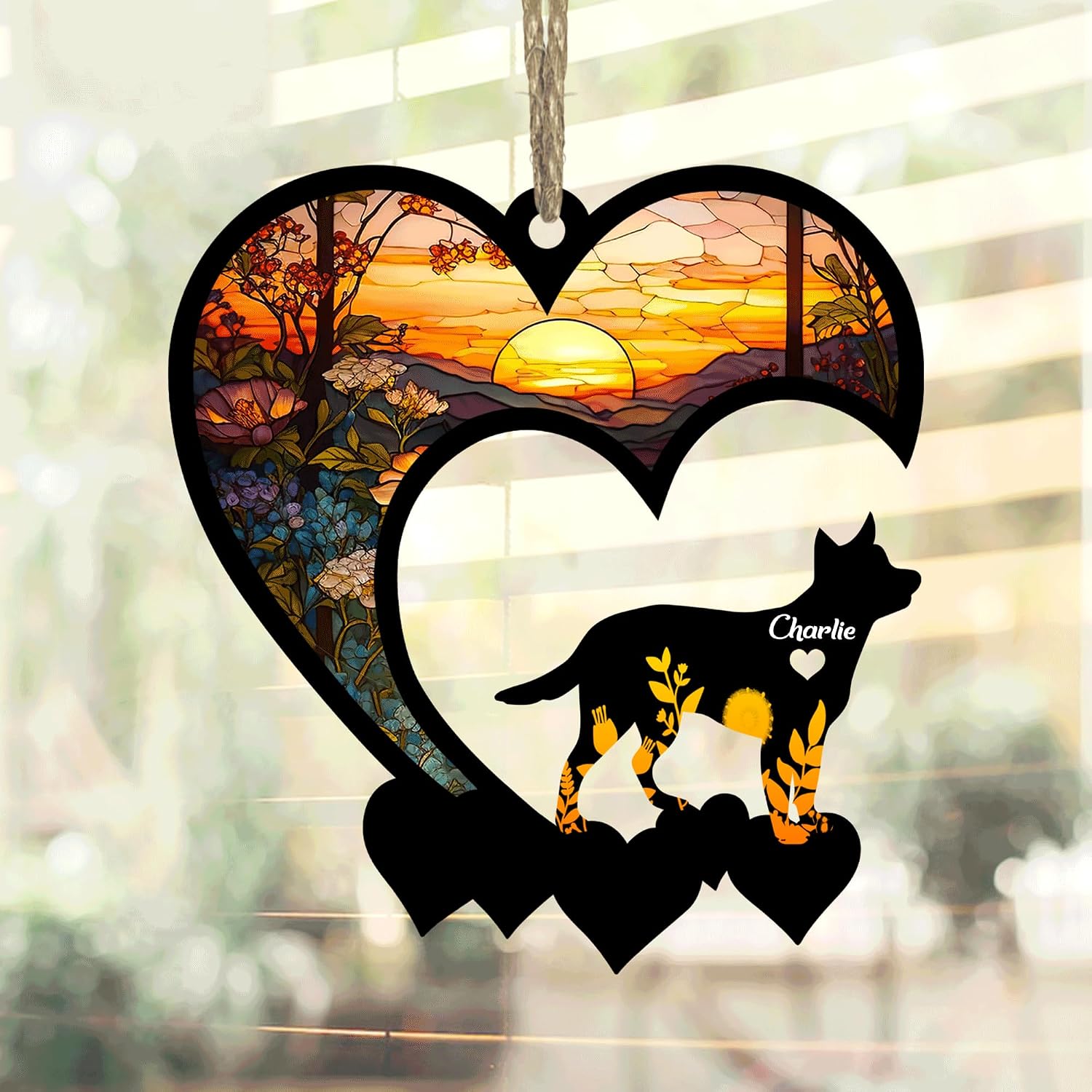 Australian Cattle Dog Heeler Suncatcher Ornaments