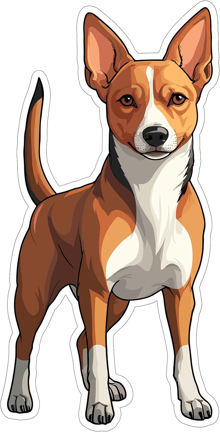 Basenji Sticker 4 Inch Waterproof Vinyl Decal