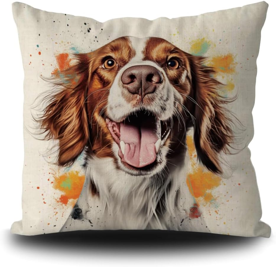 Brittany Spaniel Pillow