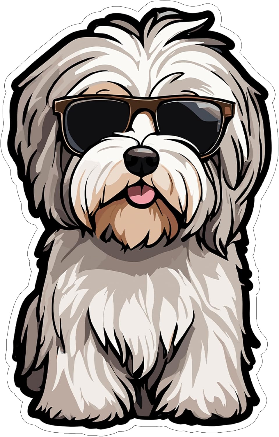 Havanese Dog Vinyl Decal Sticker