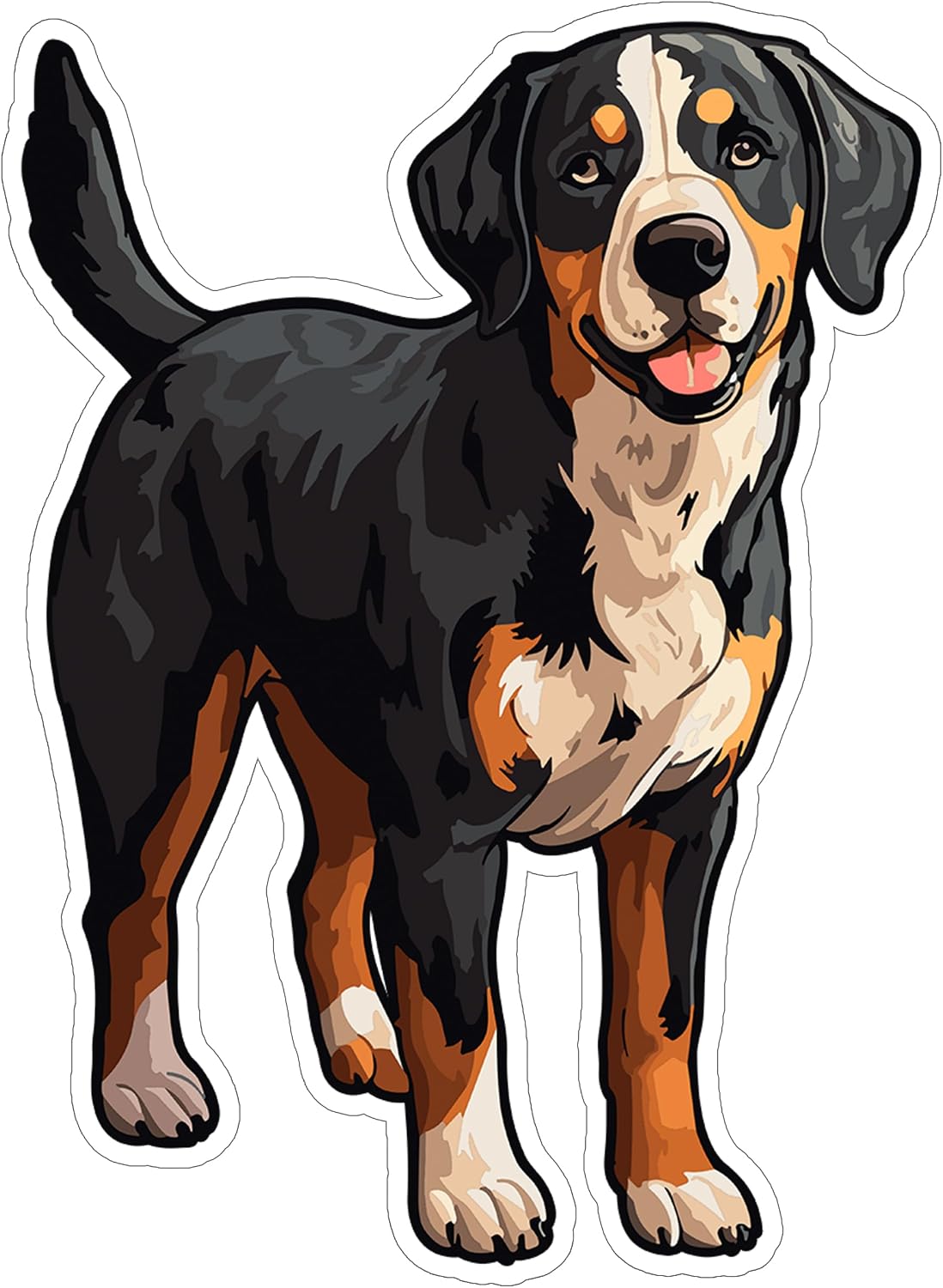 Greater Swiss Mountain Dog Vinyl Decal Sticker