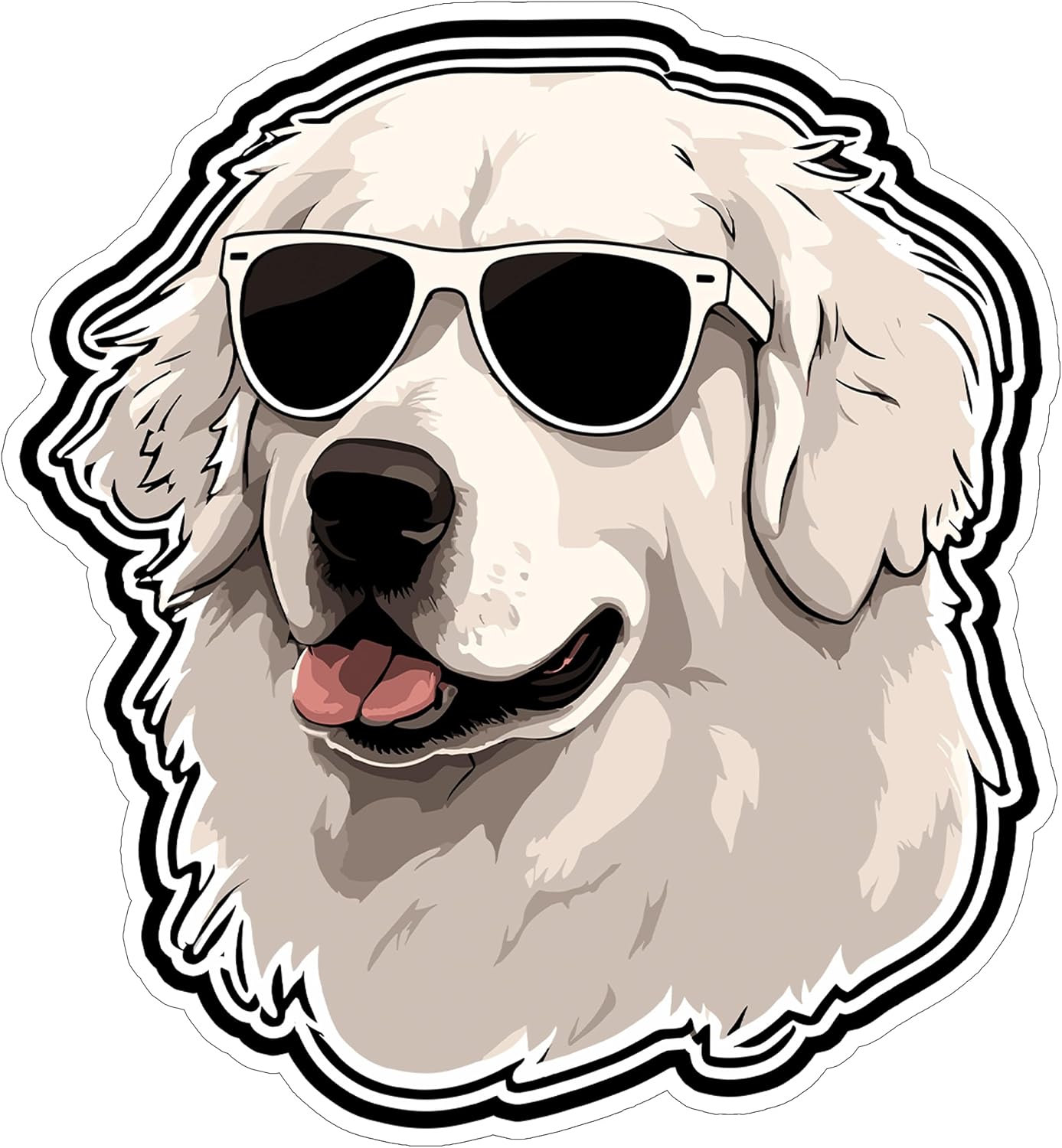 Great Pyrenees Dog Vinyl Decal Sticker