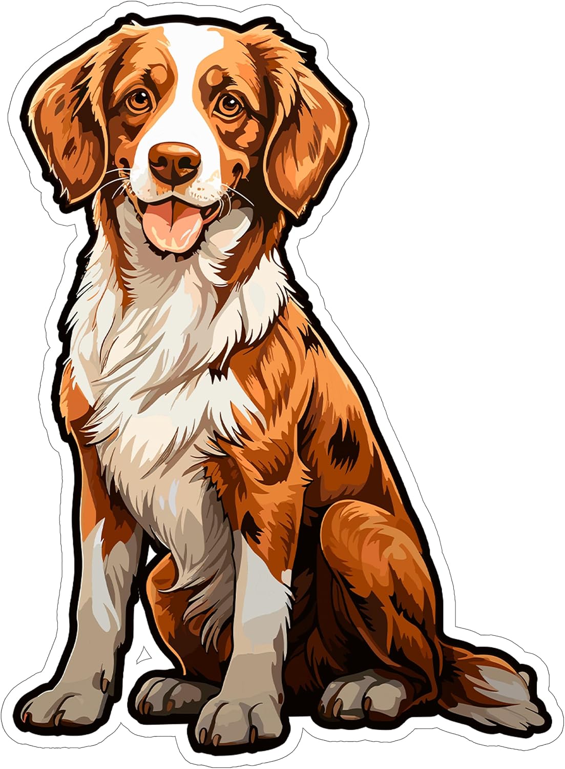 Brittany Sticker 4 Inch Waterproof Vinyl Decal