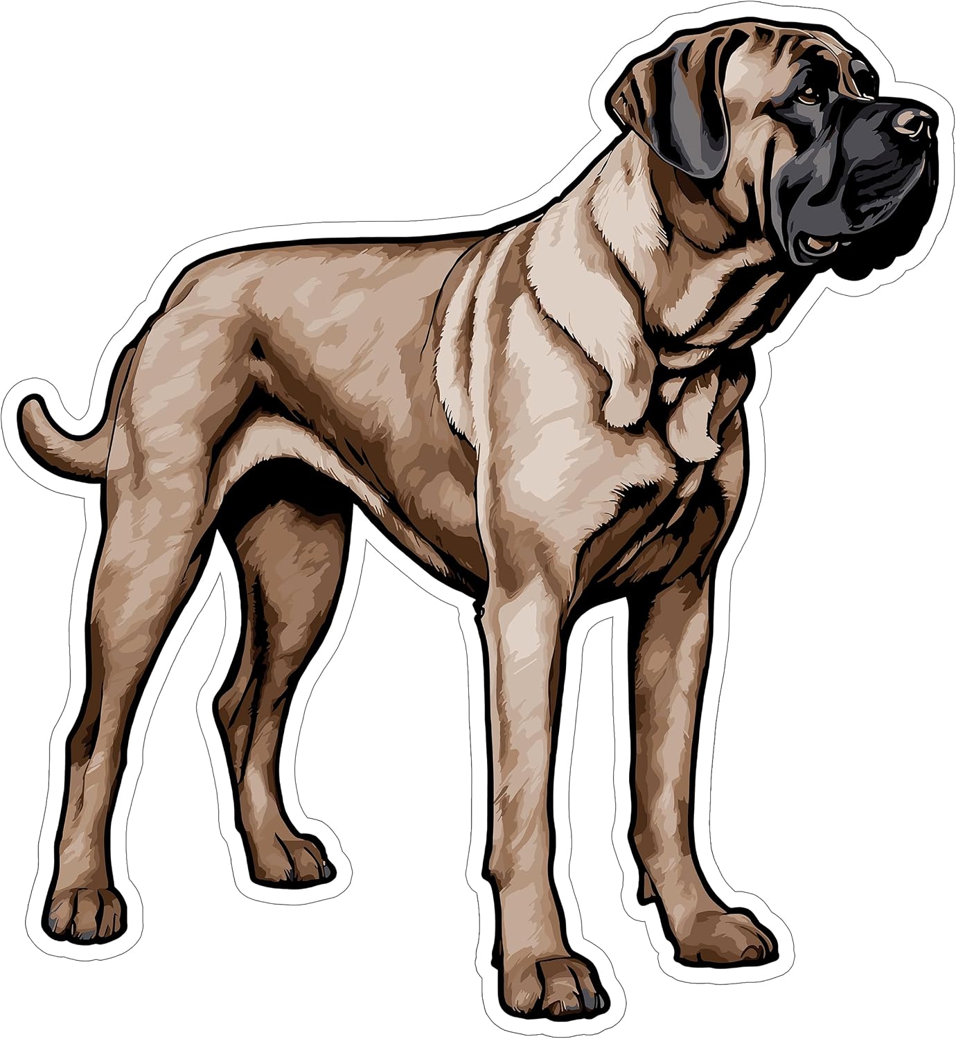 4” Mastiff Vinyl Decal