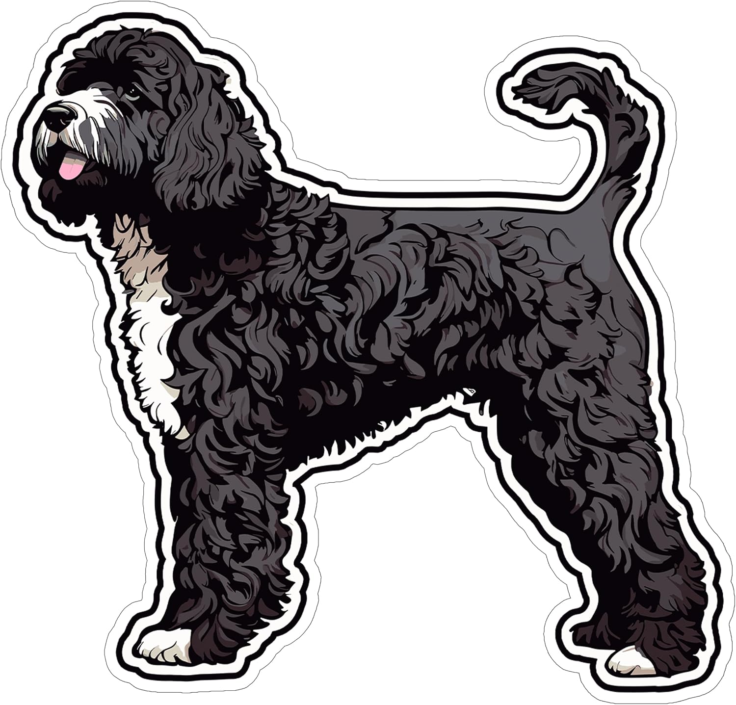 Portuguese Water Dog Vinyl Decal