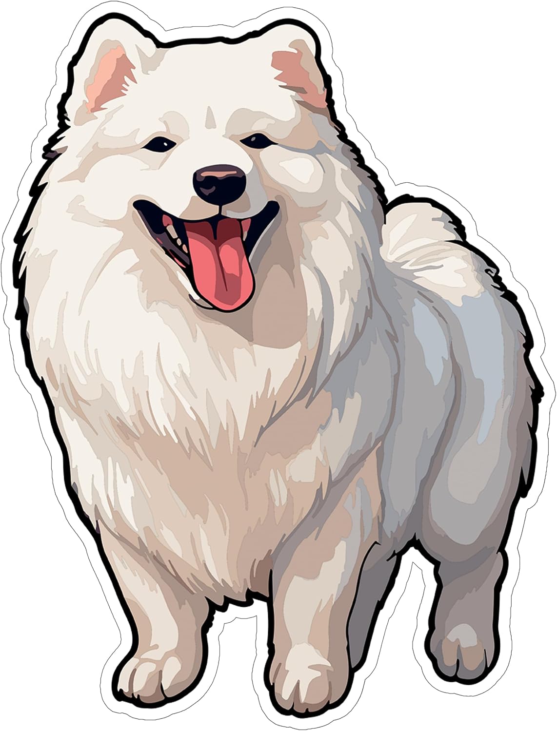 Samoyed Dog Vinyl Decal