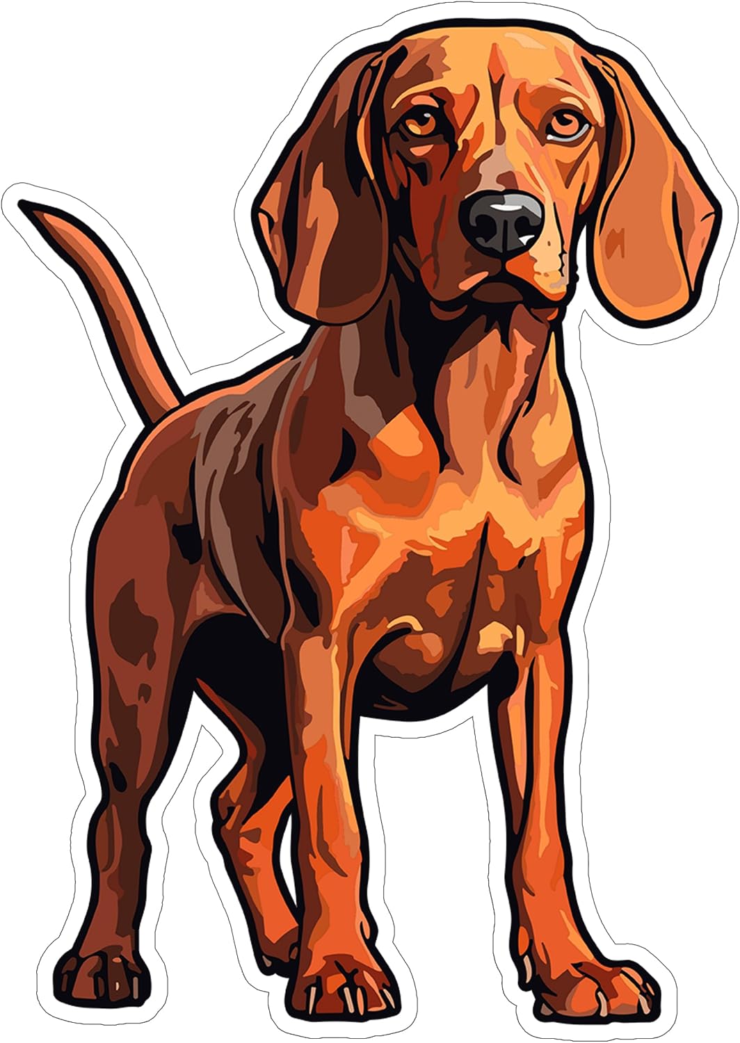 Redbone Coonhound Sticker