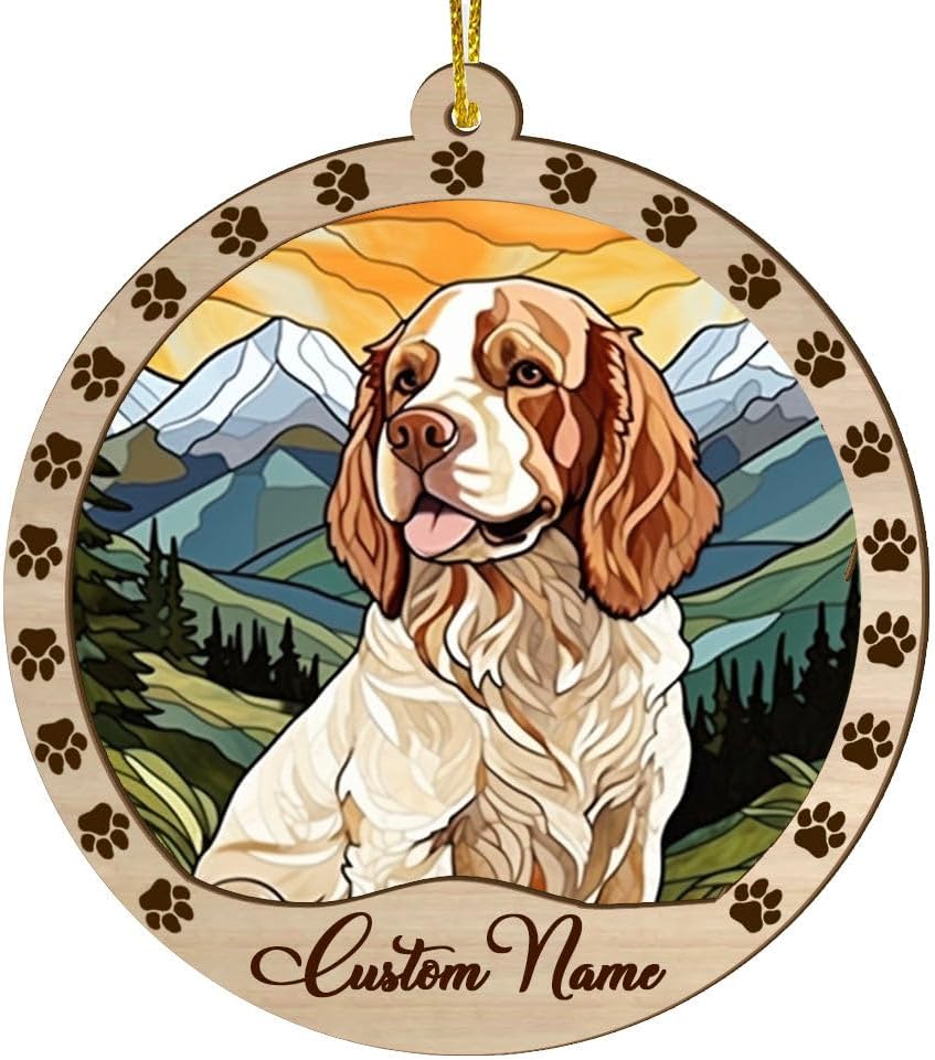 Clumber Spaniel Ornament