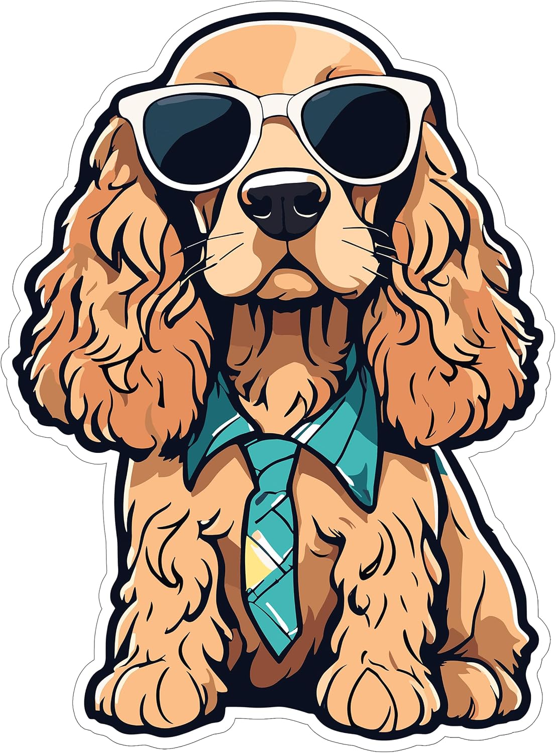 Cool Cocker Spaniel Dog Vinyl Decal