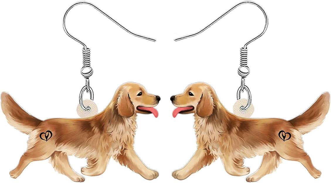 Golden Retriever Dog Earrings
