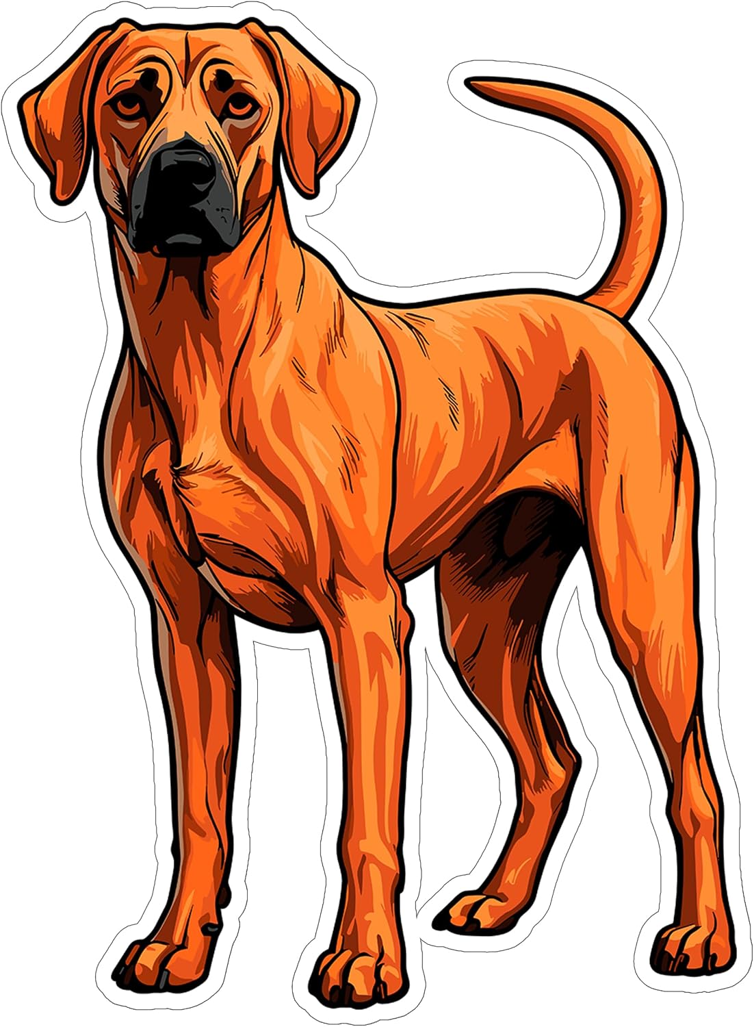 Rhodesian Ridgeback Dog Vinyl Decal Stickers