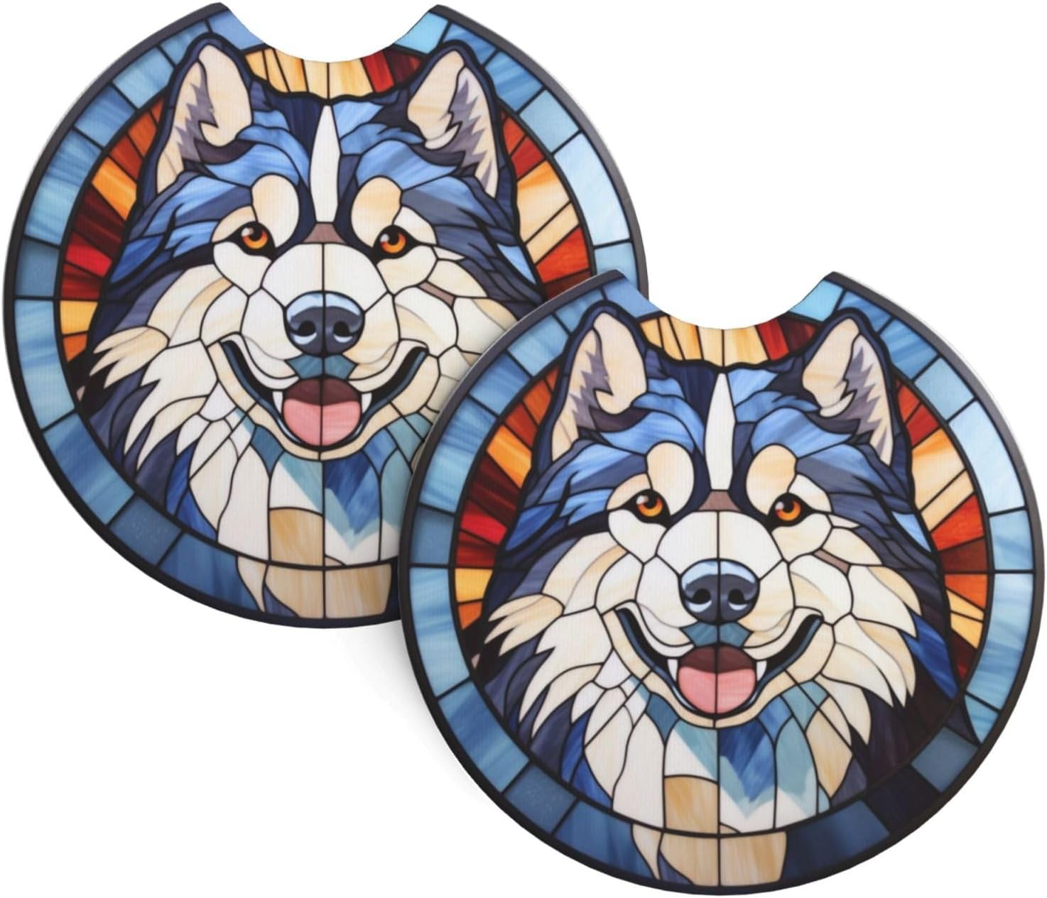 Alaskan Malamute Lovers Car Coasters