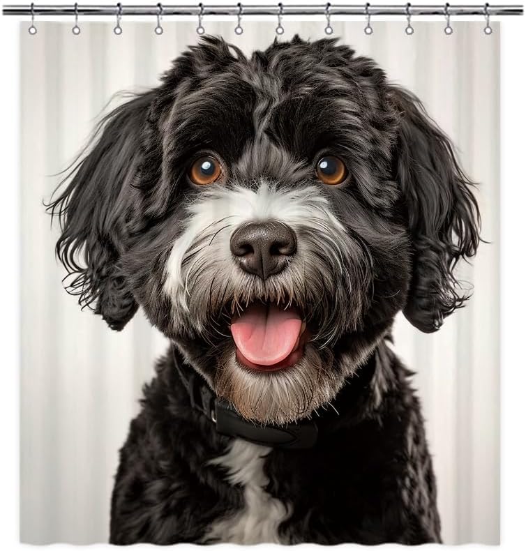 Portuguese Water Dog Shower Curtain
