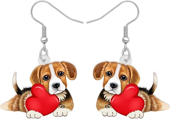 Beagle Puppy Earrings