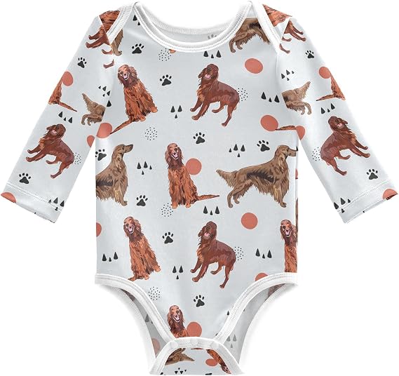 Irish Setter Dog Baby Onesie