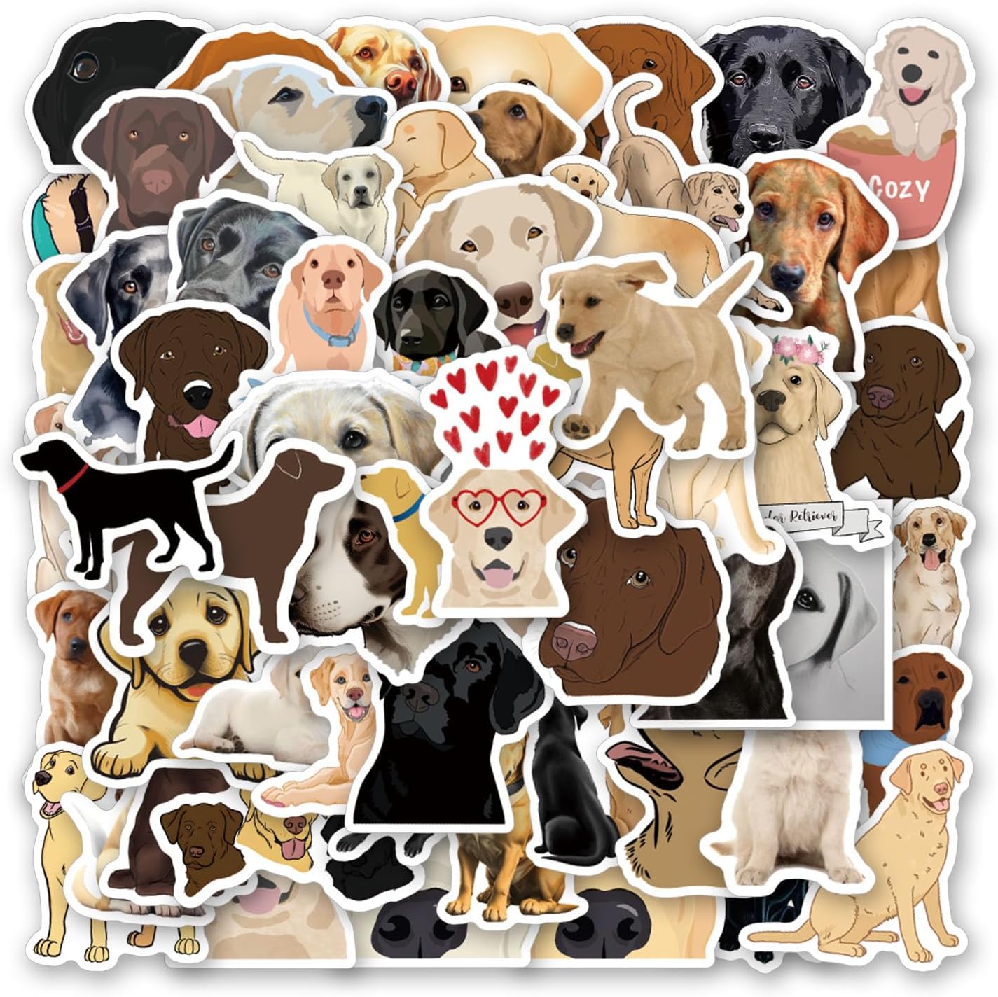 Labrador Retriever Dog Vinyl Sticker Decal