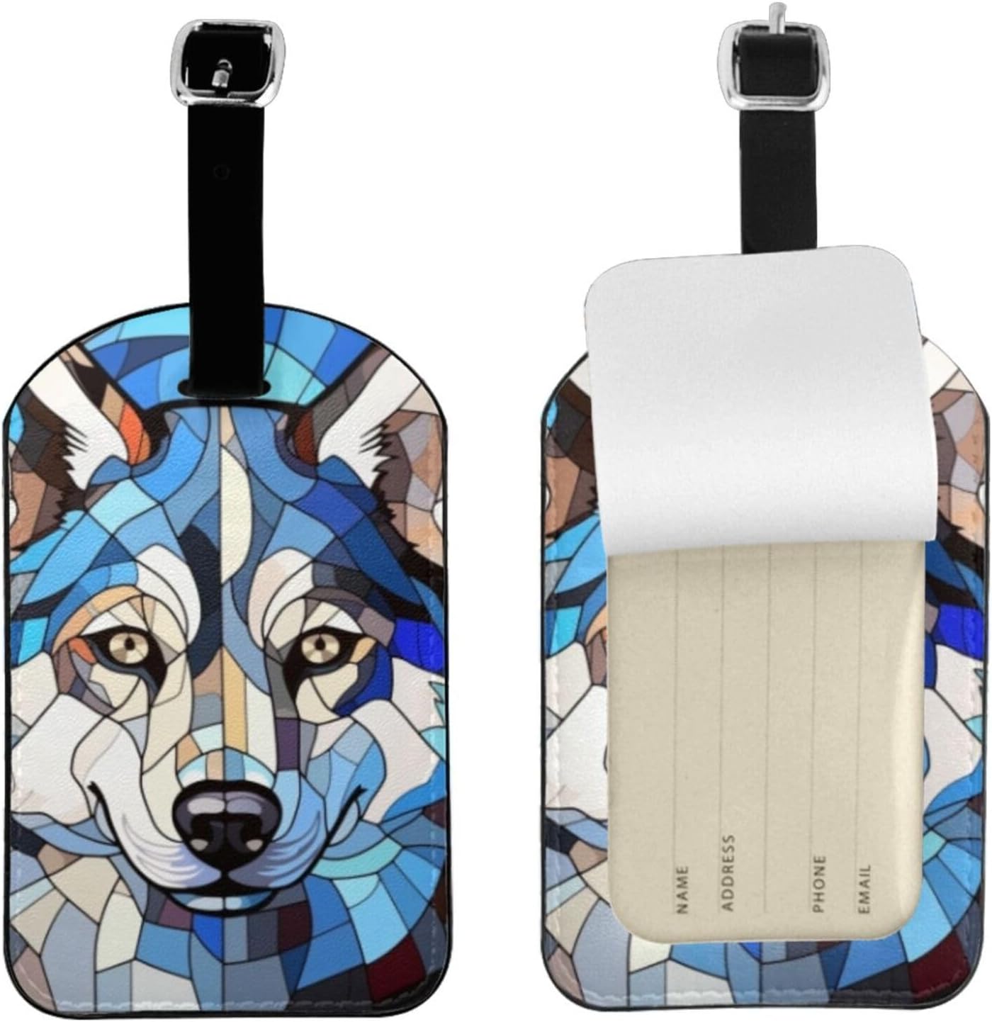 Siberian Husky Dog Luggage Tag