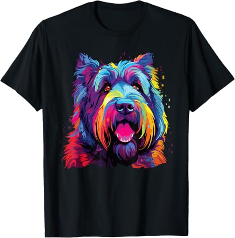 Colorful Bouvier Des Flandres T-Shirt