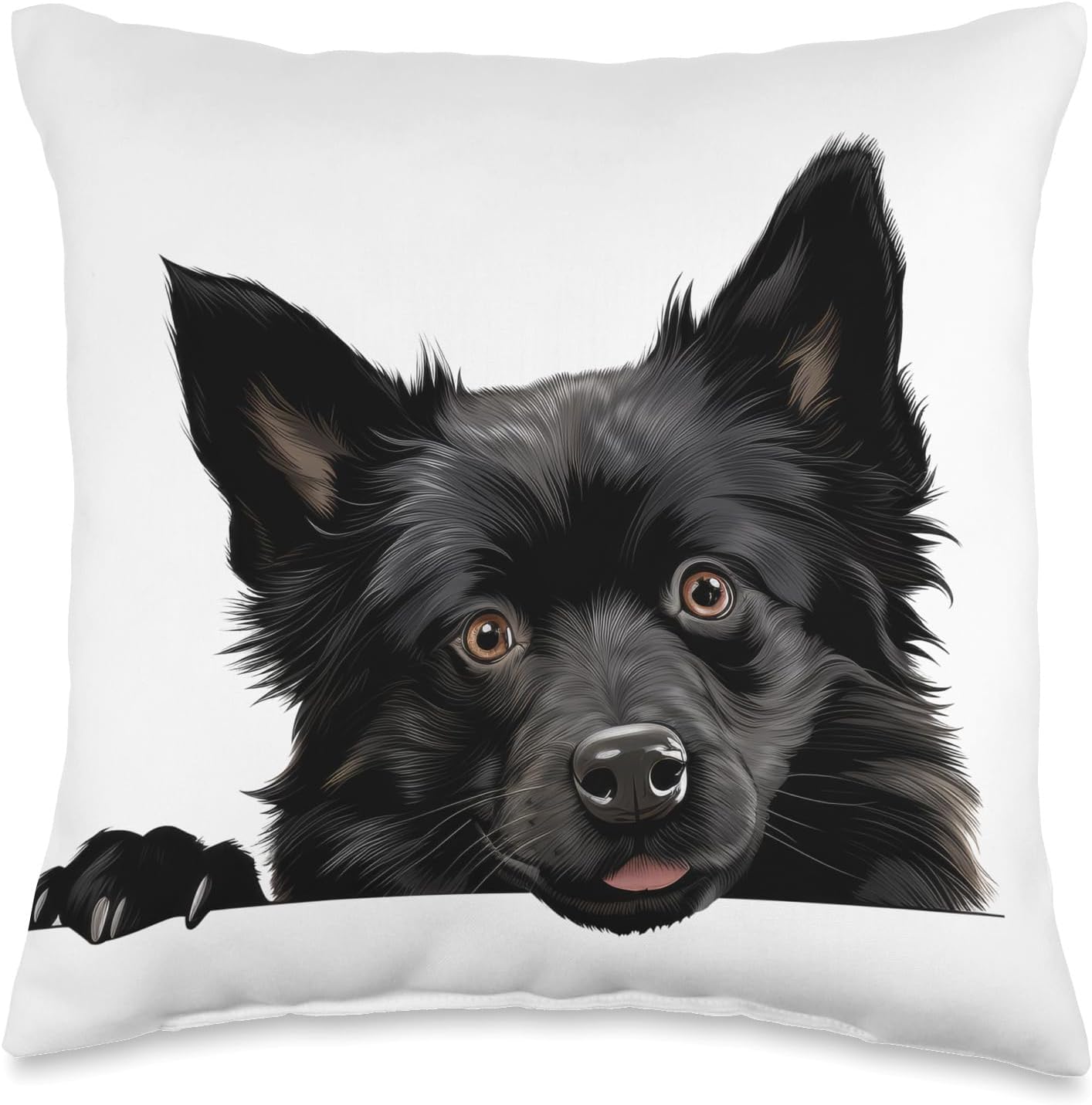 Schipperke Dog Throw Pillow