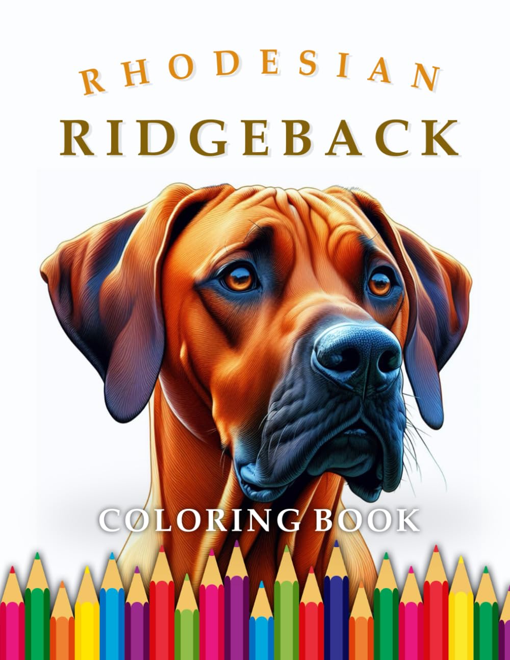 Rhodesian Ridgeback Dog Coloring Book