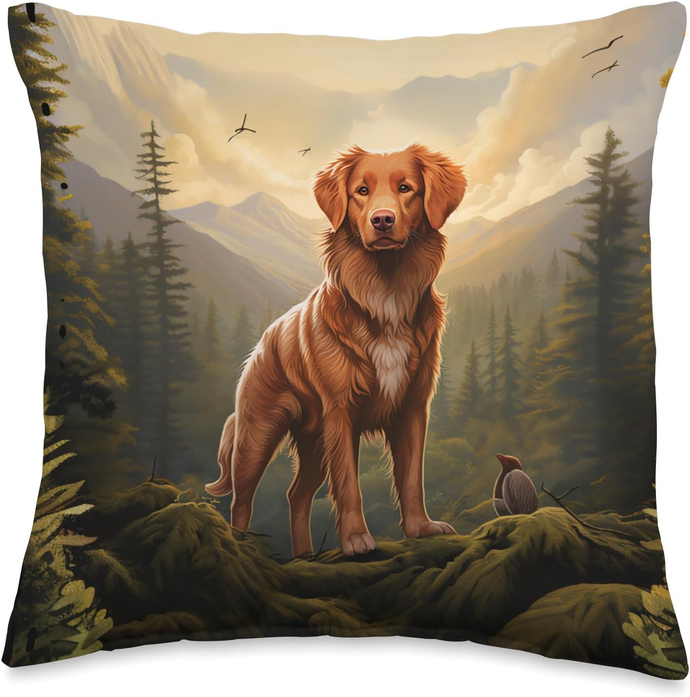 Nova Scotia Duck Tolling Retriever Throw Pillow