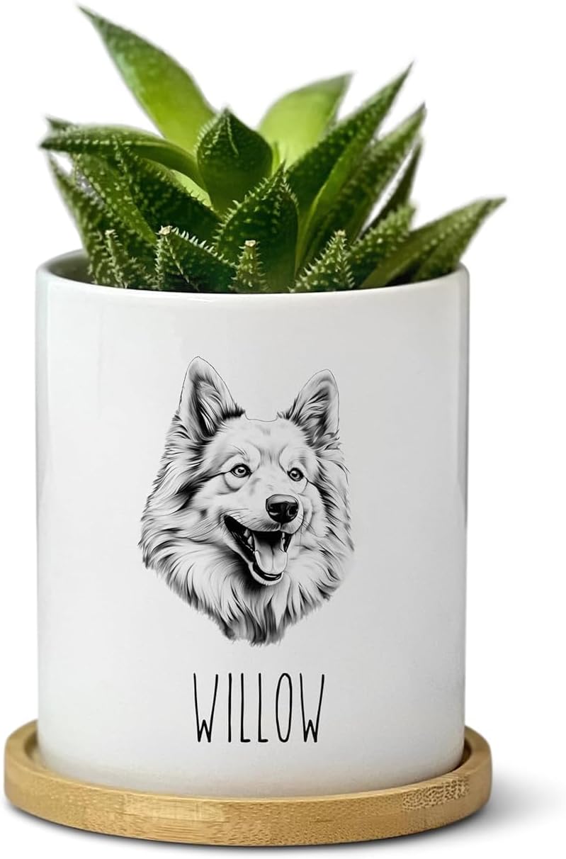 Icelandic Sheepdog Planter