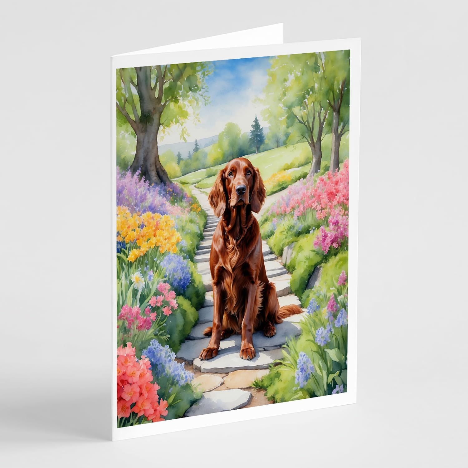 Irish Setter Greeting Cards (8 pack)